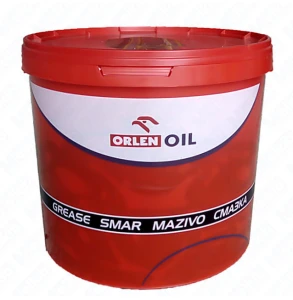 Liten EP-2 grease 9 kg Orlen plastic for rolling bearings operating under high loads or impact loads, contains lithium soap, anticorrosive and antioxidant additives