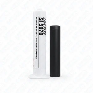 Loctite SI 5970 BK 50 ml price for 1 item, sale in packs of 10, black one-component silicone oil resistant, resistant to strong vibrations and deformations, good adhesion to metal and plastic, for sealing flanges