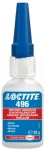 Loctite 496 20 g klej błyskawiczny dedykowany do metalu, niska lepkość, przeźroczysty, dodatkowo łączy tworzywa i elastomery sprzedaż po 12 sztuk, cena za 1 sztukę