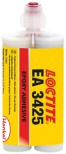 Loctite EA 3425 200 ml price for 1 item, sale in packs of 10, yellow-white two-component thixotropic epoxy structural adhesive, for bonding large surfaces, pasty, high adhesion, high elasticity, non-sag