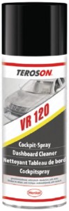 Teroson VR 120 400 ml x12 pcs foam dashboard remover, contains silicone oil, air fresheners and antistatic agents, perfectly protects plastics, for leather, wood, gives a satin gloss