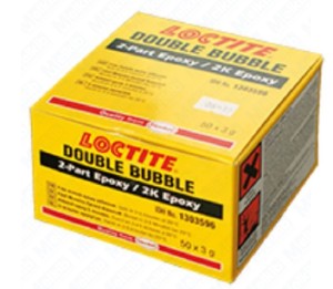 Loctite EA Double bubble sachets 2K set 3 g x50 pcs. 5-minute structural epoxy adhesive, for small and quick repairs, for wood, metal, plastic and ceramics