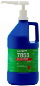 Loctite SF 7855 1.75 l H&S paste for washing hands, pump dispenser, removes varnishes, resins, adhesives, silicones, grease, skin-friendly, floral fragrance, contains pumice, cleans without water, non-toxic, biodegradable