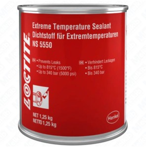 Loctite NS 5550 1kg one component heat curing high temperature sealant for flanges up to 815 ° C, pasty consistency, high pressure resistance up to 345 bar