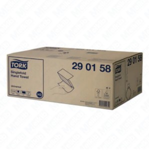 Tork 290158 - Singlefold white towel (ZZ folded)