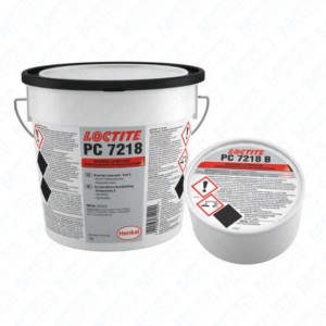 Loctite PC 7218 10 kg 2-component gray epoxy resin with ceramic filler to protect against abrasion by coarse particles