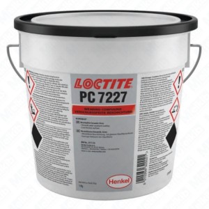 Loctite PC 7227 1 kg two-component gray epoxy coating with ceramic filler to protect against abrasion by fine particles, smooth finish, corrosion protection, trowel applied, excellent adhesion