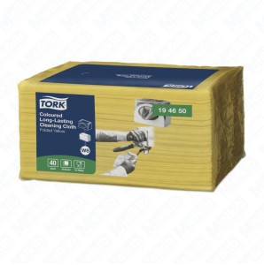 Tork 194650 - colored, reusable cleaning cloths