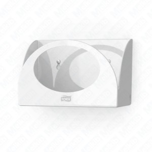 Tork 655100 wall-mounted cleaning cloth dispenser in mini sections for one pack of 4