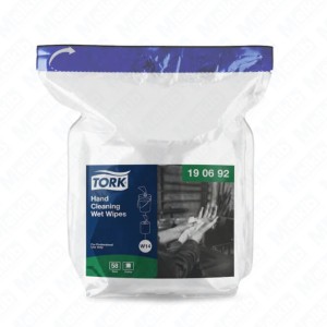 Tork 190692 W14 non-woven cleaning cloths for stubborn dirt on the hands bucket refill 4 pkg.