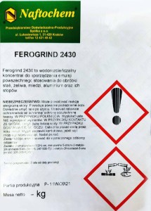 Ferogrind 2430 water-based coolant for machining steel, cast iron, copper and aluminum, 20L