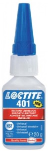 Loctite 401 20ml uniwersalny szybki klej błyskawiczny, niska lepkość, do metalu, kauczuku, gumy, tworzyw, drewna, tektury i ceramiki