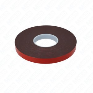 Double-sided strong black acrylic tape Melkib 35/BT64 0.64mm x 15mm x 33m professional for steel, strong, durable. resistant