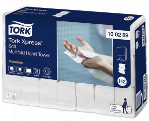 Tork 100289 - Xpress® Soft Multifold Towel, 3 panels (multi-panel fold)
