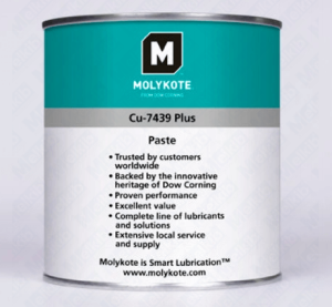 Molykote CU-7439 plus high quality copper paste, wide range of applications, good load capacity, anti-corrosion, sticky, washout resistant