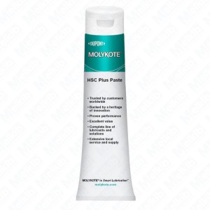 Molykote HSC Plus pasty solid grease based on mos2 molybdenum disulfide and additives for threaded connections, metal/metal connections, wide temperature range