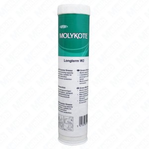 Molykote Longterm W2 white grease based on mineral oil with enriching additives for heavy transport, machinery, abrasion resistance, corrosion resistance, no deposit formation