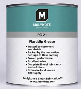 Molykote PG-21 1kg  white grease based on silicone oil for plastic/plastic and plastic/metal joints, high resistance to oxidation, water, wide temperature range, anti-corrosive