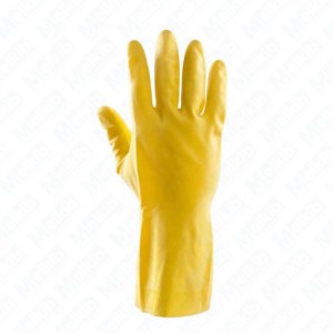 Rukavice z pryže Polstarita potažené přírodním latexem, ochrana proti chemikáliím, pořezání, tepelná stabilita( velikosti 7,5 a 8)