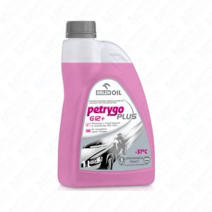 Płyn do chłodnic Petrygo Plus płyn na bazie glikolu etylenowego i kwasów organicznych OAT do silników samochodowych, bezpieczny  dla gumy, ochrona przed przegrzaniem, osadami, kamieniem 