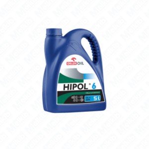 Hipol 6 mineral gear oil for gears, bevel gears, mechanical components, abrasion resistance, thermal stability, good adhesion