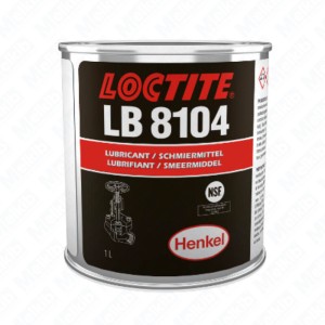Loctite LB 8104 1 l przejrzysty smar na bazie silikonu i żelu krzemionkowego, do smarowania tworzyw sztucznych i elastomerów, atest H1 NSF, do zaworów i dławic, do +200°C