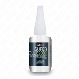 Cyanoacrylate glue Super Glue 2000 Black 50g One-component glue, moisture-resistant, flexible
