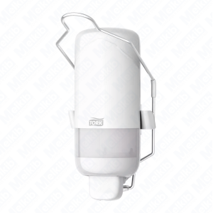 Tork 560101 manual liquid soap dispenser with elbow, white for 1l liquid soap, 29.6x12.4x15.2 cm