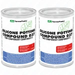 Zalewa silikonowa 037 100g, 1kg dwuskładnikowa hermetyzacja, kontrola układu elektronicznego, transparentna