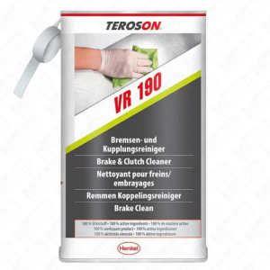 Teroson VR 190 10 L przeźroczysty, uniwersalny zmywacz na bazie rozpuszczalnika do smarów, oleju i zabrudzeń warsztatowych, do czyszczenia silnika, hamulców, sprzęgieł, gaźnika, złączy kołnierzowych