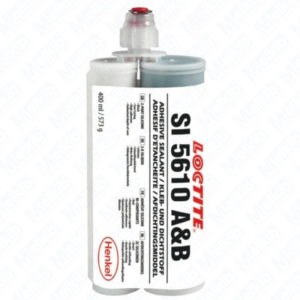 Loctite SI 5610 2K 400 ml price for 1 item, sale in packs of 12, black two-component alkoxy industrial silicone adhesive / sealant, fast curing, good strength on glass and metals, perfectly sticks glass and ceramic kitchen worktops