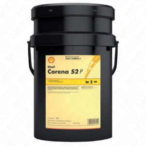 Shell Corena S2 P 100 compressor oil 20L for reciprocating compressors, protection against wear, corrosion, dirt accumulation, seal compatibility