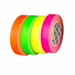 Gaffer 6100 fluorescent marking tape 25m x 25mm, various colours, fabric, waterproof.