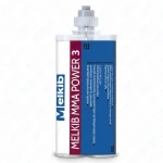 Melkib MMA Power 3 400ml 2-składnikowy klej metakrylowy beżowy do metalu, stali nierdzewnej, tworzyw, kompozytów, balustrad, bardzo wytrzymały, szybko się utwardza, odporny na uderzenia, warunki atmosferyczne