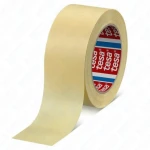 Taśma maskująca basic tesa 50m x 50mm kremowa, papierowa taśma  do ogólnego zastosowania,  naturalny kauczuk, zabezpieczanie powierzchni  