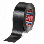 Uniwersalna taśma naprawcza tesa Duct Basic 50m x 50mm czarna, mocna taśma do mocowania folii, łączenie przewodów, wodoodporna 