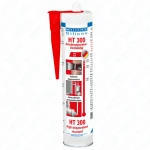 Uszczelniacz silikonowy HT-300 310ml, wysokotemperaturowy silikon 300°C, czerwony elastyczny silikon do metalu, szkła, ceramiki, aluminium