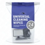 Chusteczki uniwersalne 24 sztuk, do czyszczenia sprzętu elektronicznego, ekranów, biura, komputerów, laptopów, monitorów, klawiatur, smartfonów, tabletów, TV, AGD, bak smug, plam, szybkoschnące 