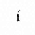 Curved metal dispensing needle, 45° 1/2" 10pcs, precise dispensing, various thicknesses, various colors