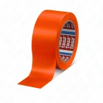 TESA 60760 czerwona taśma ostrzegawcza PVC 33 m x 50 mm – do stref zakazanych i oznaczeń bezpieczeństwa