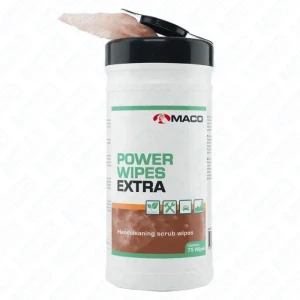 Maco Scrub Wipes Extreme 75 wipes 20x21cm jar professional wipes for hands and surfaces, waterless