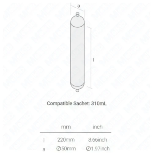 pojemność kartusza 310 ml