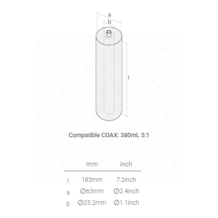 AirFlow 1 CCA 380B wymiary 2