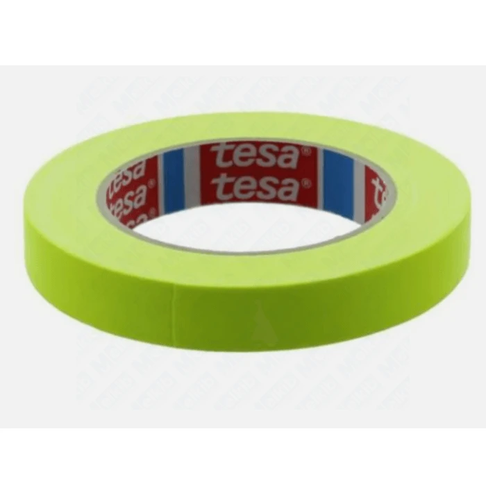 Taśma tkaninowa tesa, 25m:19mm zółta