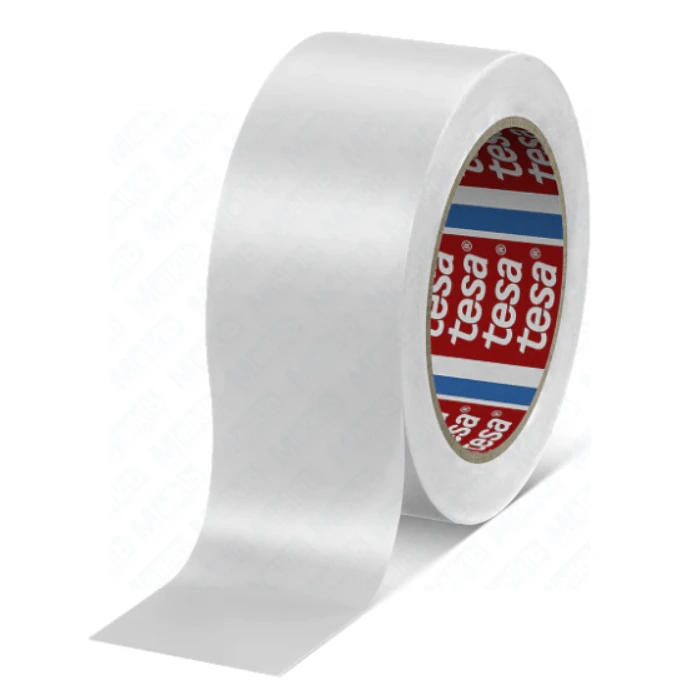 Taśma ostrzegawcza biała PVC, 33 m x 50 mm