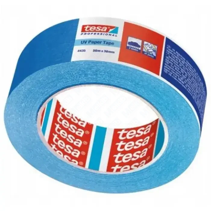Niebieska taśma malarska 38 mm x 50 m odporna na UV