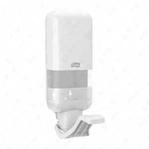 Tork 564100 white dispenser for soap, foam and sanitizing products with arm lever, S4 system, plastic