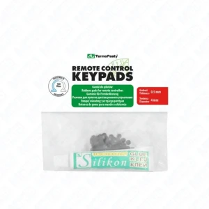 Conductive rubber pads for remotes 100 pcs with 8g silicone adhesive – repair kit for membrane keyboards and remote controls