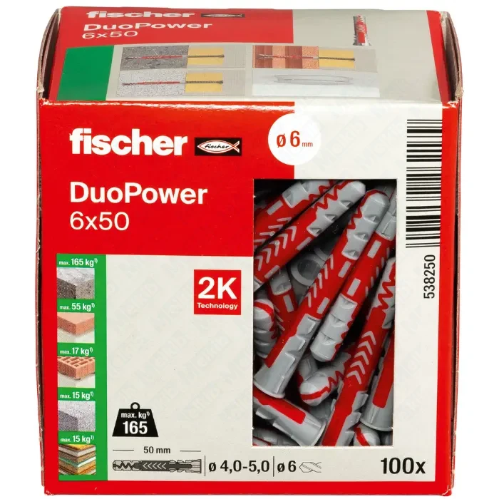 Fischer DuoPower 6 x 50 kołek rozporowy 2-komponentowy