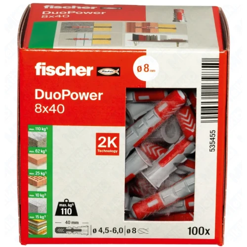 Fischer DuoPower 8 x 40 kołek rozporowy 2-komponentowy